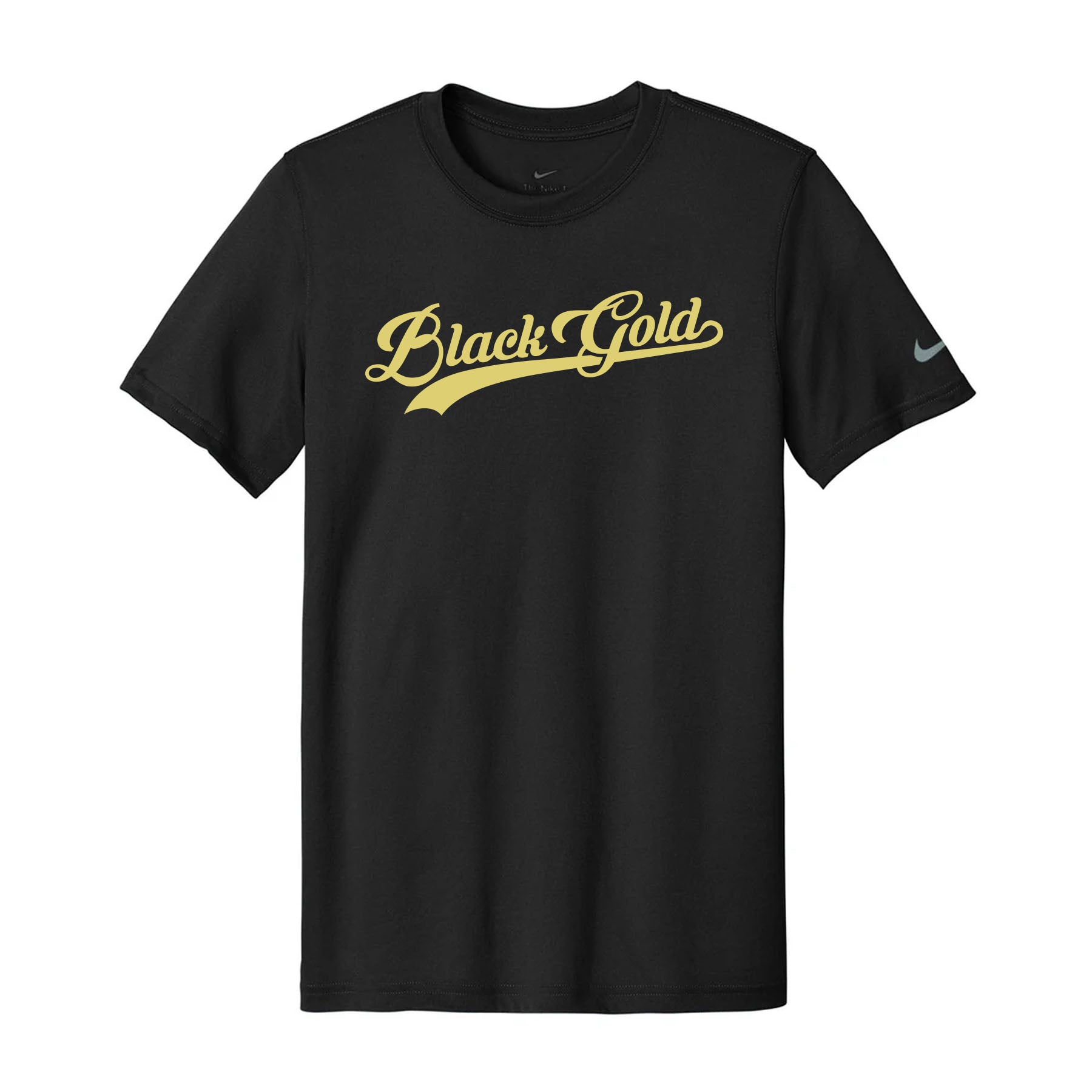 Black Gold Script Nike Dri-Fit Tee
