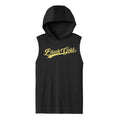Black Gold Script Unisex Dri Fit Hooded Tank