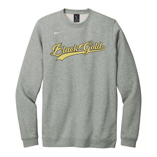 Black Gold Script Nike Crewneck Sweatshirt