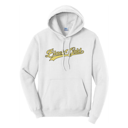 Black Gold Script Hoodie