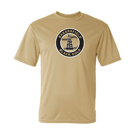 Black Gold Baseball Seal Dri Fit Tee