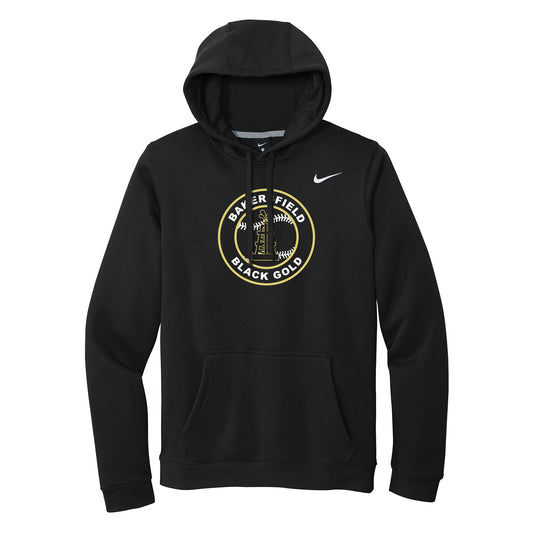 Black Gold Baseball Seal Nike Hoodie