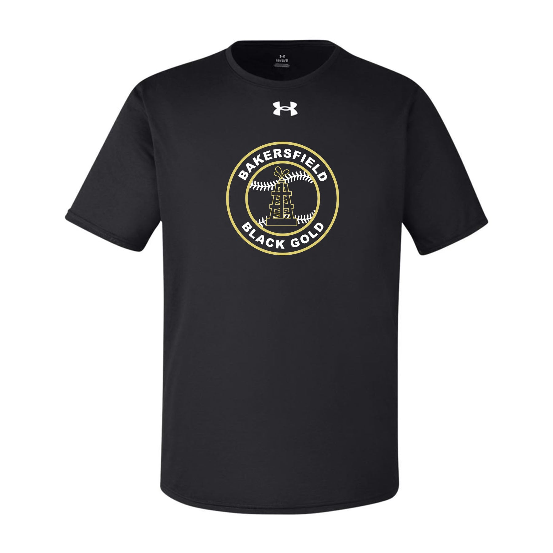 Black Gold Baseball Seal Under Armour Tee