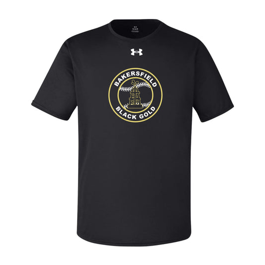 Black and Gold Baseball Seal Under Armour Tee