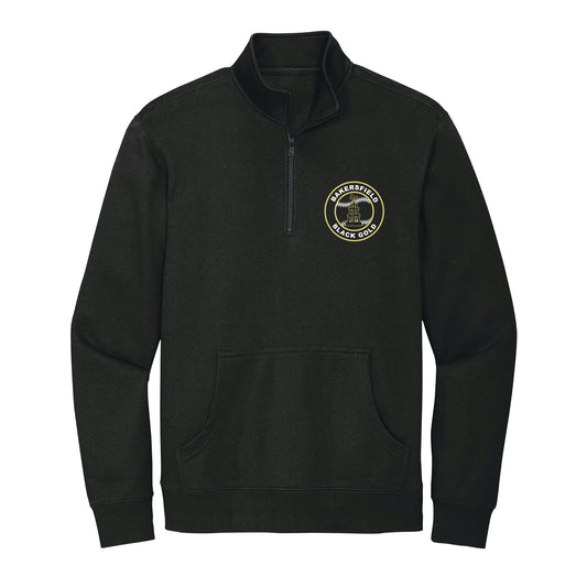 Black Gold Baseball Seal 1/4 Zip Fleece