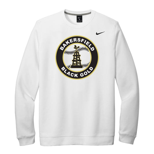 Black Gold Baseball Seal Nike Crewneck Sweatshirt