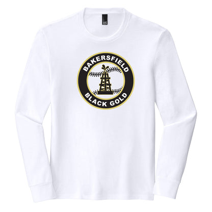 Black Gold Baseball Seal Long Sleeve Tee
