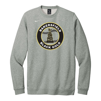 Black Gold Baseball Seal Nike Crewneck Sweatshirt