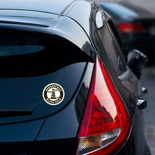 Black Gold Baseball Seal Sticker