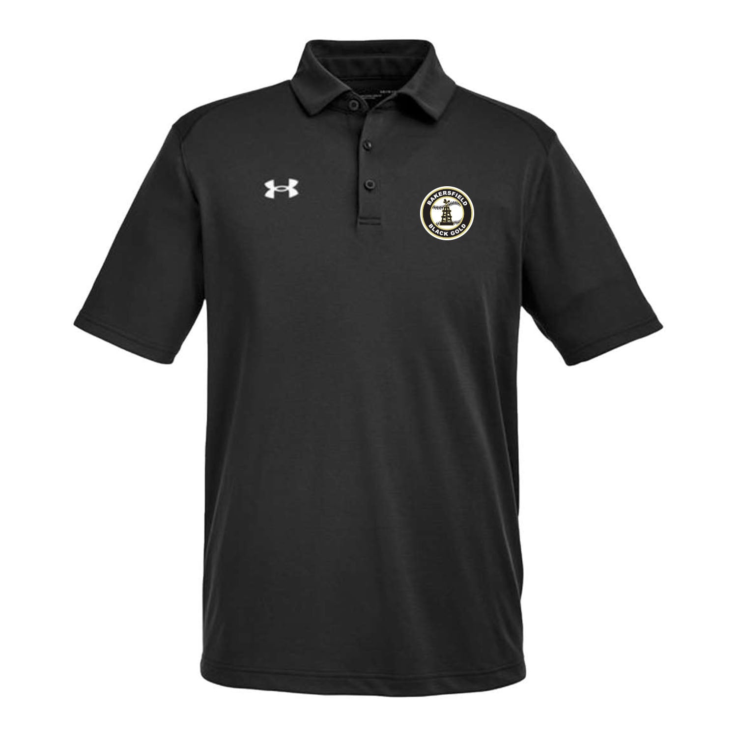 Black Gold Baseball Seal Under Armour Polo