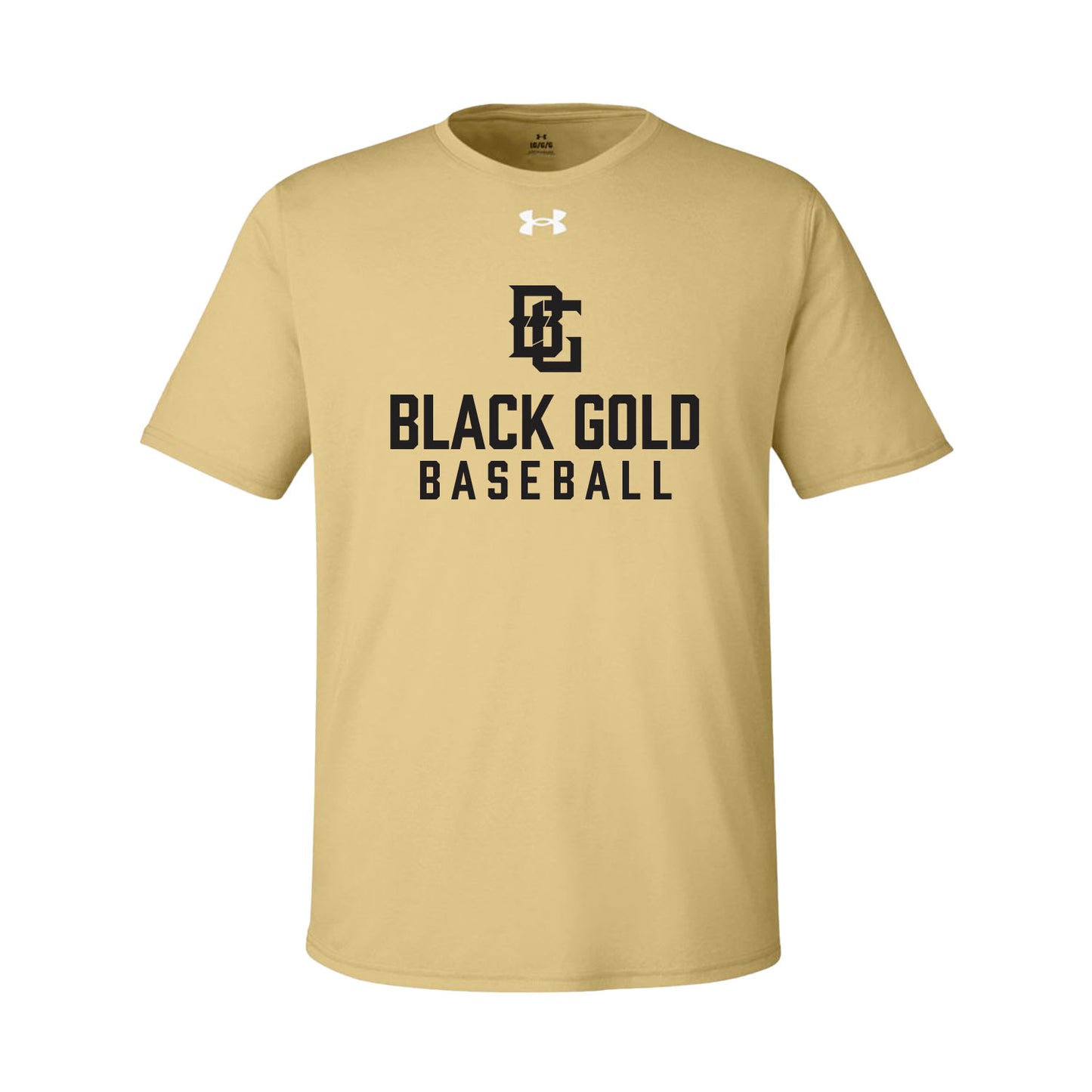 Black and Gold Baseball Under Armour Tee