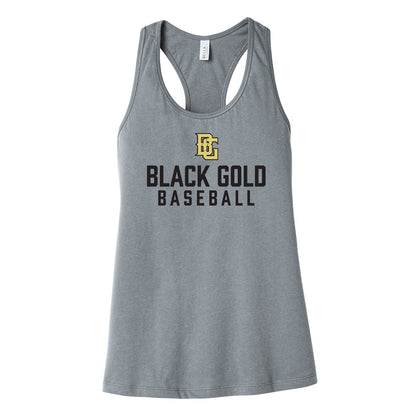 Black Gold Baseball Women's Racerback Tank