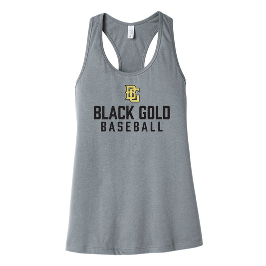 Black Gold Baseball Women's Racerback Tank