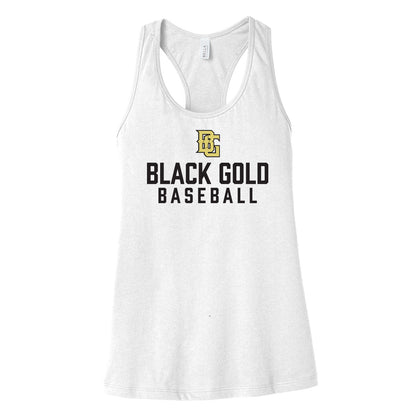 Black Gold Baseball Women's Racerback Tank