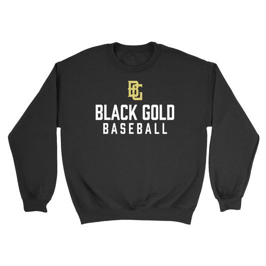 Black and Gold Baseball Unisex Crewneck Sweatshirt
