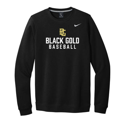 Black Gold Baseball Nike Crewneck Sweatshirt