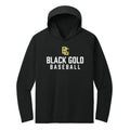 Black Gold Baseball Performance Hooded Long Sleeve Tee