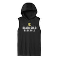 Black Gold Baseball Unisex Dri Fit Hooded Tank