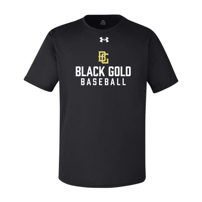 Black and Gold Baseball Under Armour Tee