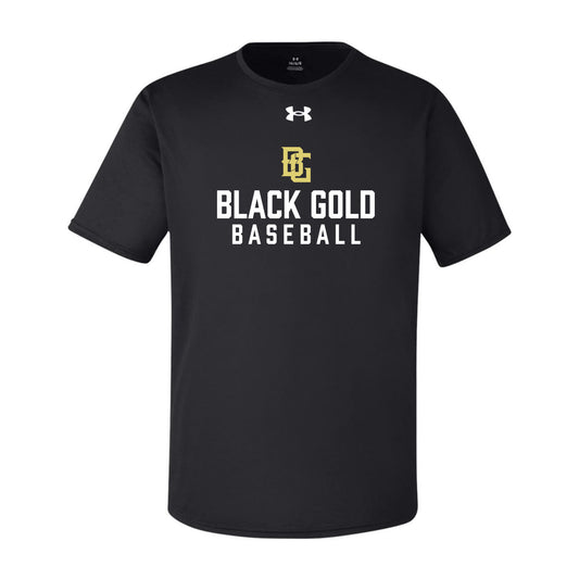 Black and Gold Baseball Under Armour Tee