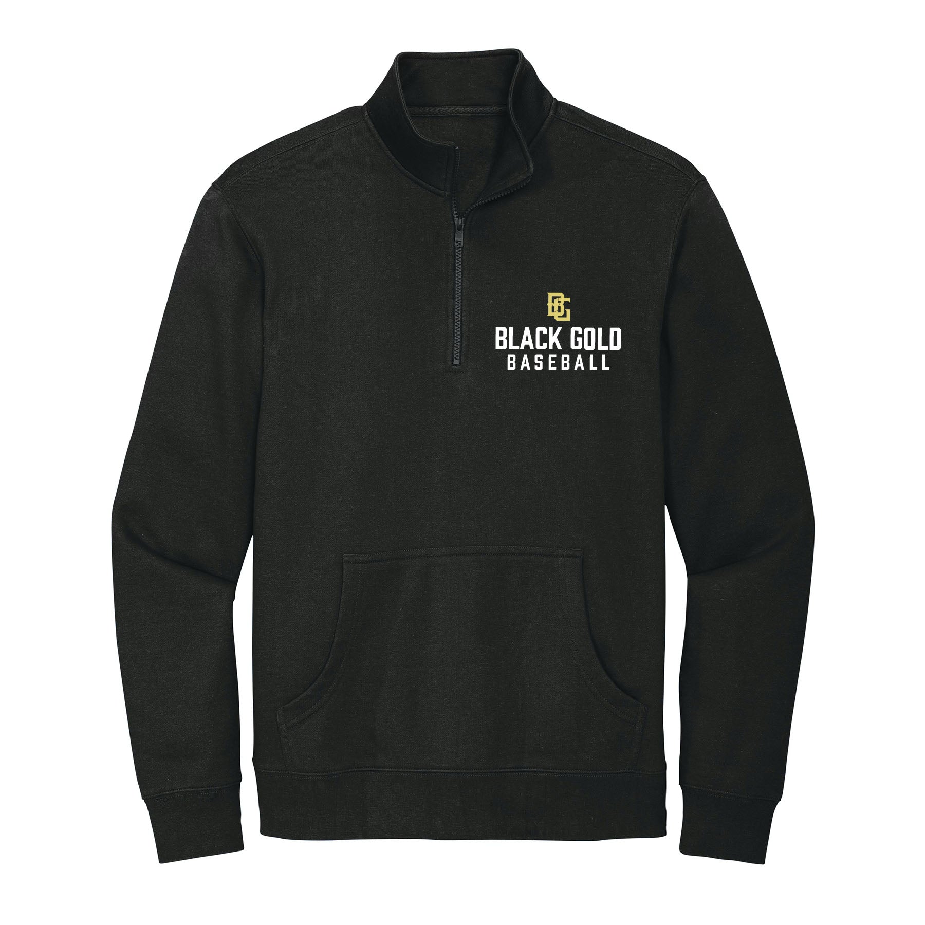Black Gold Baseball 1/4 Zip Fleece