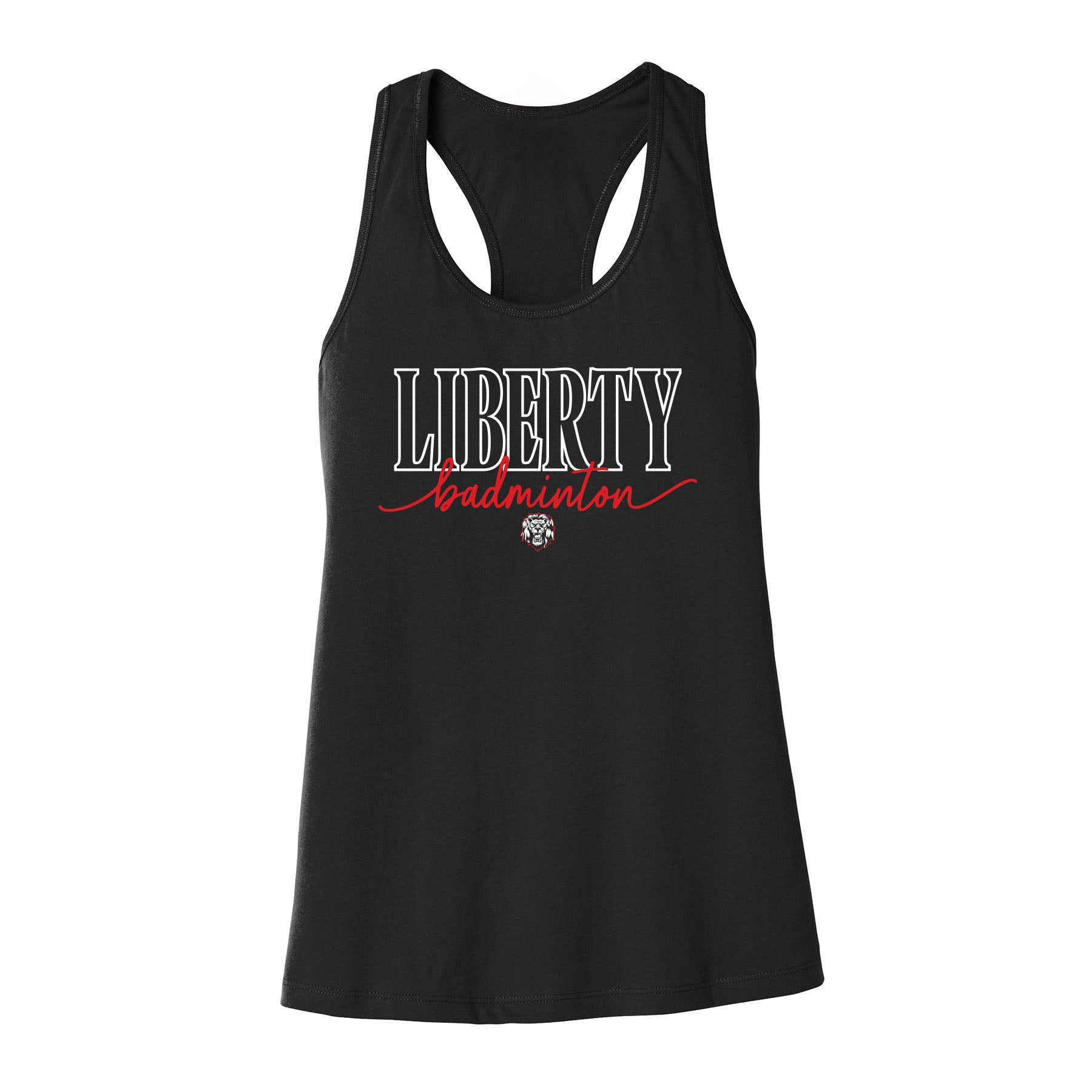 Liberty Badminton Script Women's Racerback Tank