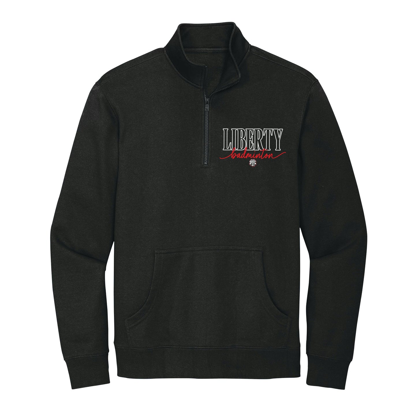 Liberty Badminton Script 1/4 Zip Fleece