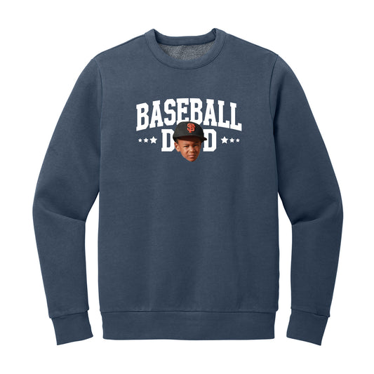 Sports Dad Custom Face Crewneck Sweatshirt