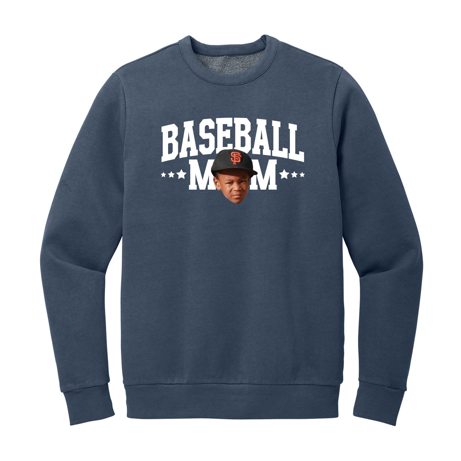 Sports Mom Custom Face Crewneck Sweatshirt