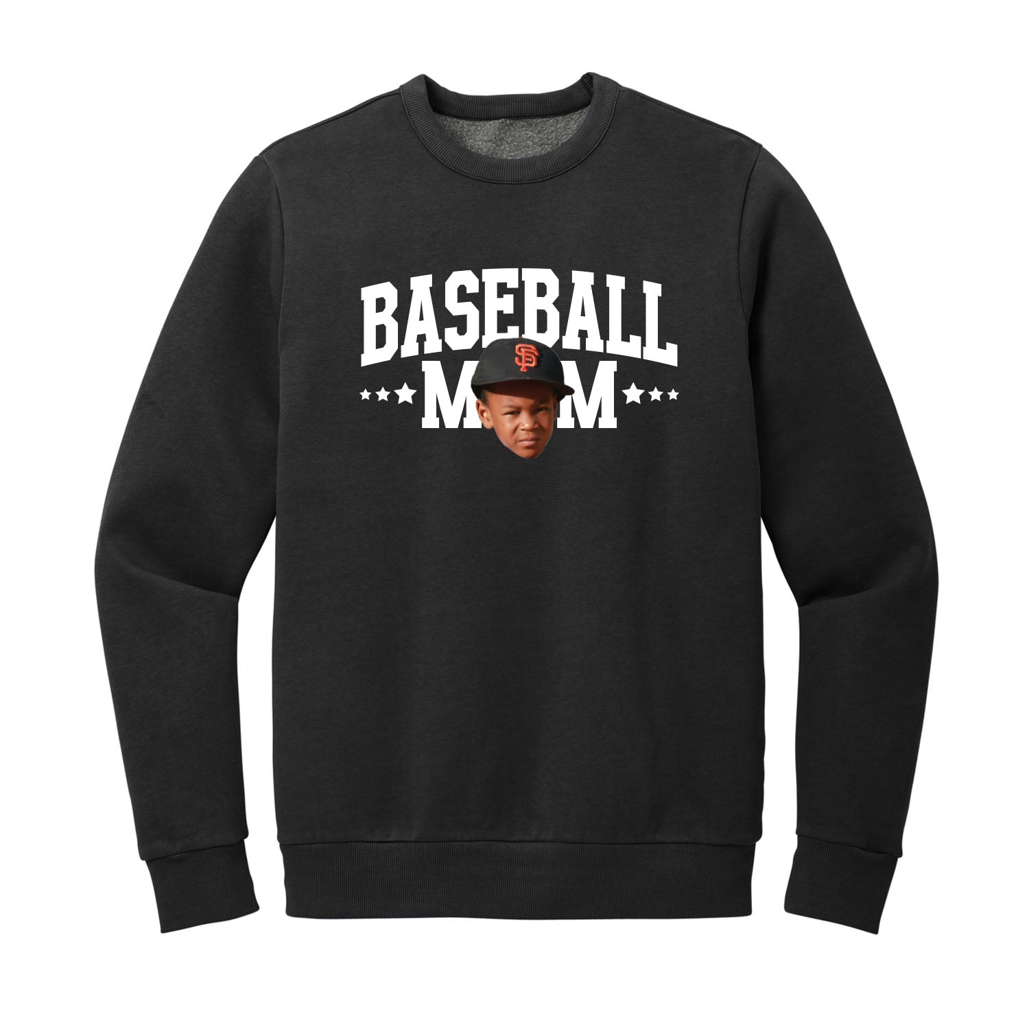 Sports Mom Custom Face Crewneck Sweatshirt