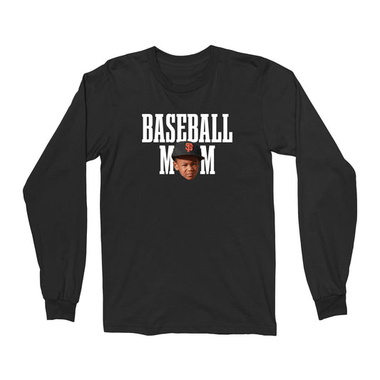 Baseball Mom Custom Face Long Sleeve Tee