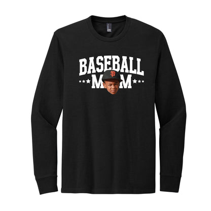 Sports Mom Custom Face Long Sleeve Tee