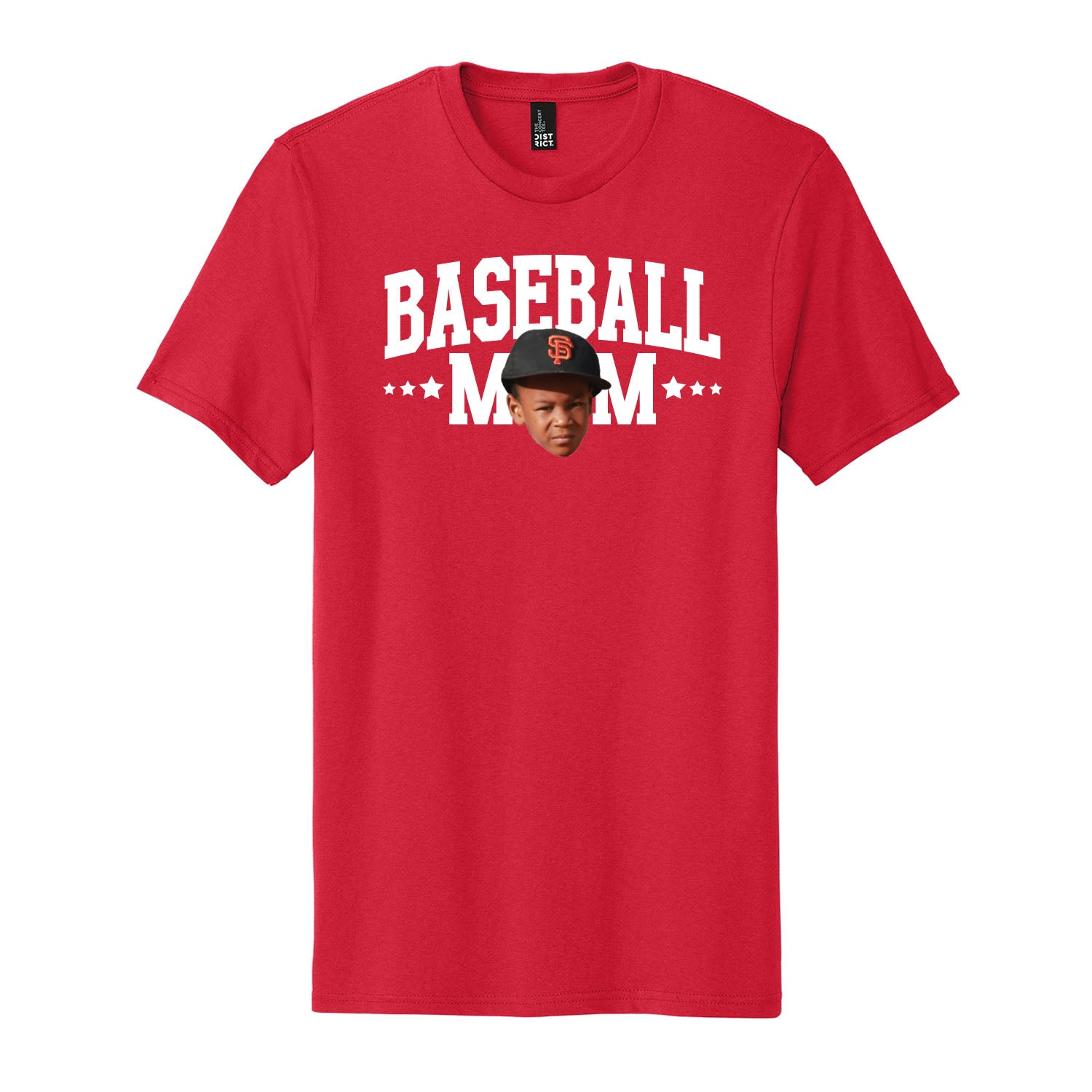 Sports Mom Custom Face Unisex Tee