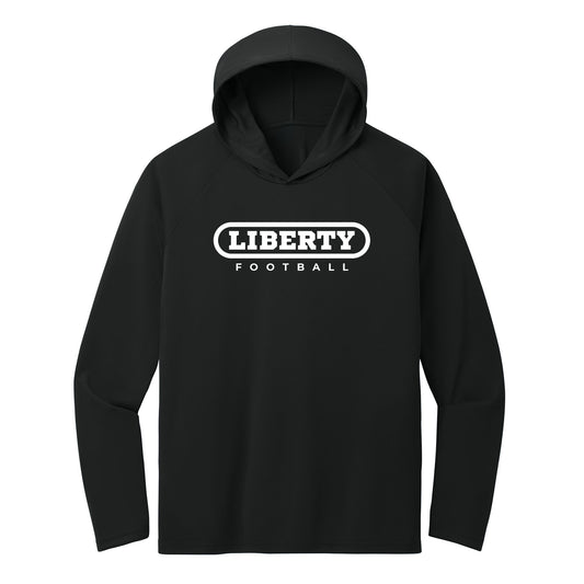 2025 Liberty Football Performance Hooded Long Sleeve Tee