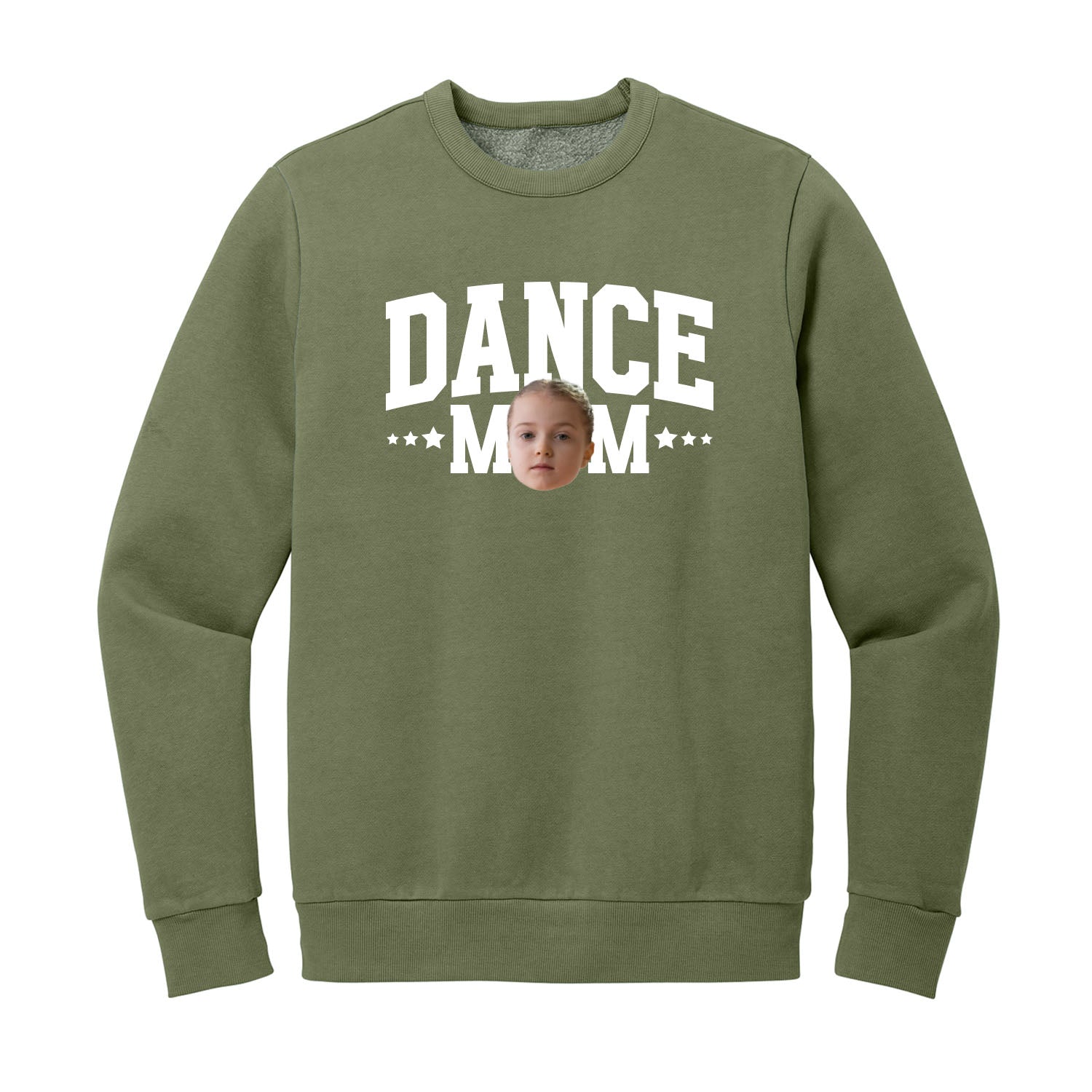 Sports Mom Custom Face Crewneck Sweatshirt