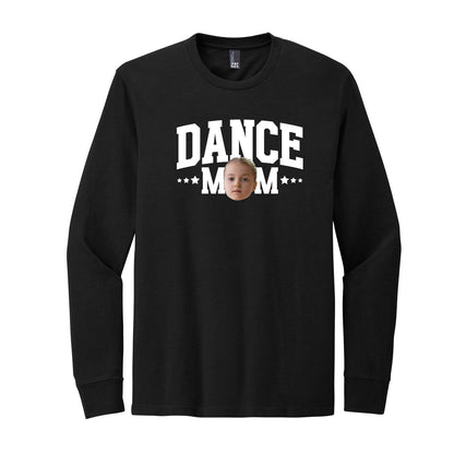 Sports Mom Custom Face Long Sleeve Tee