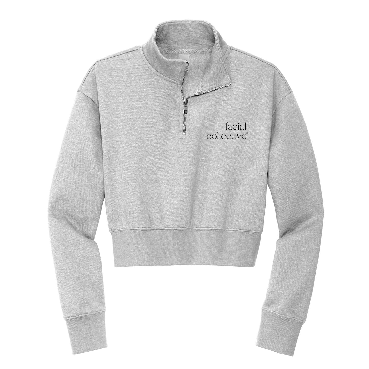 Facial Collective Cropped Scuba Fleece