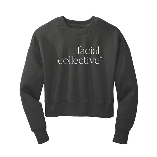Facial Collective Cropped Crewneck Sweatshirt