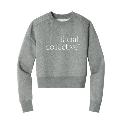 Facial Collective Cropped Crewneck Sweatshirt