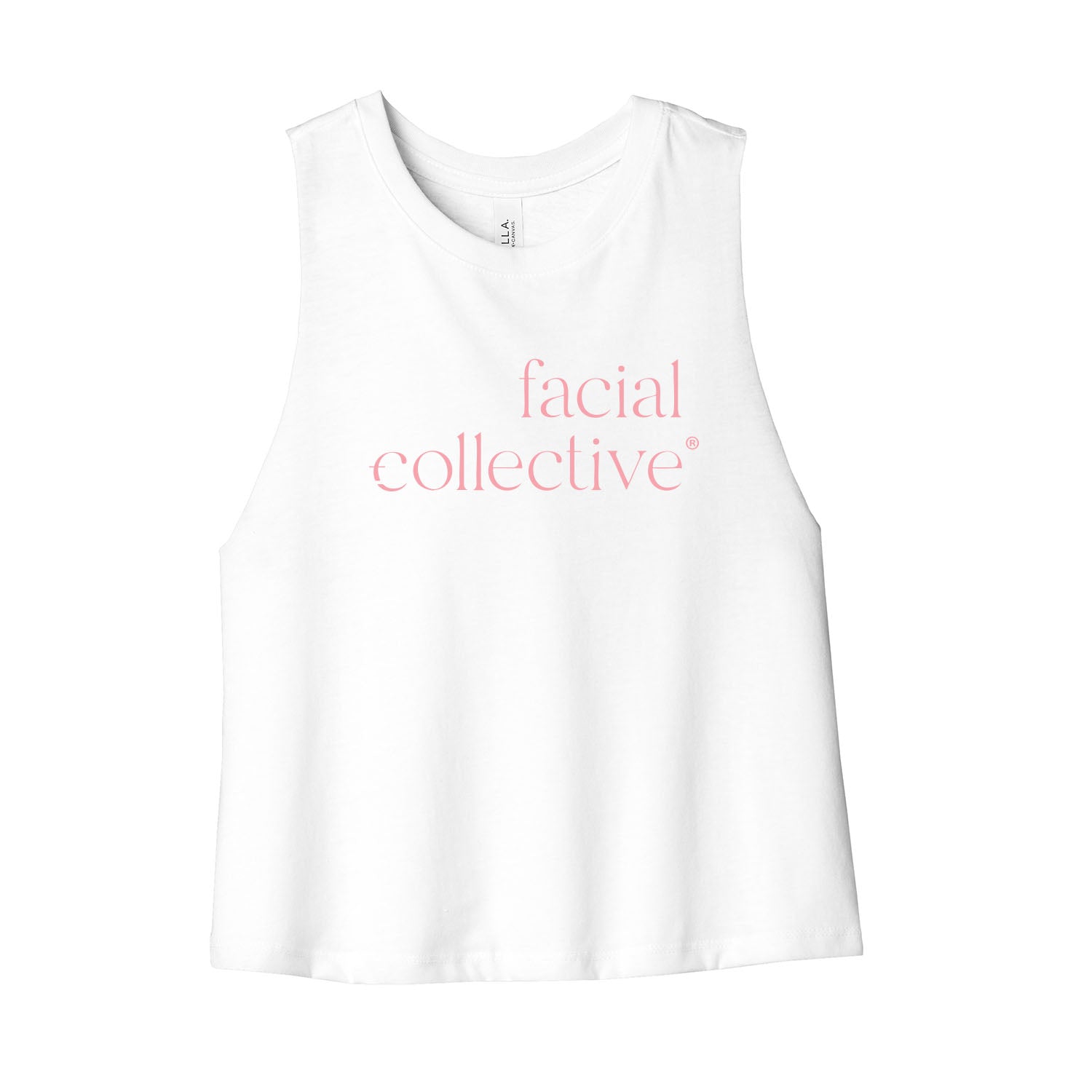 Facial Collective Cropped Racerback Tank
