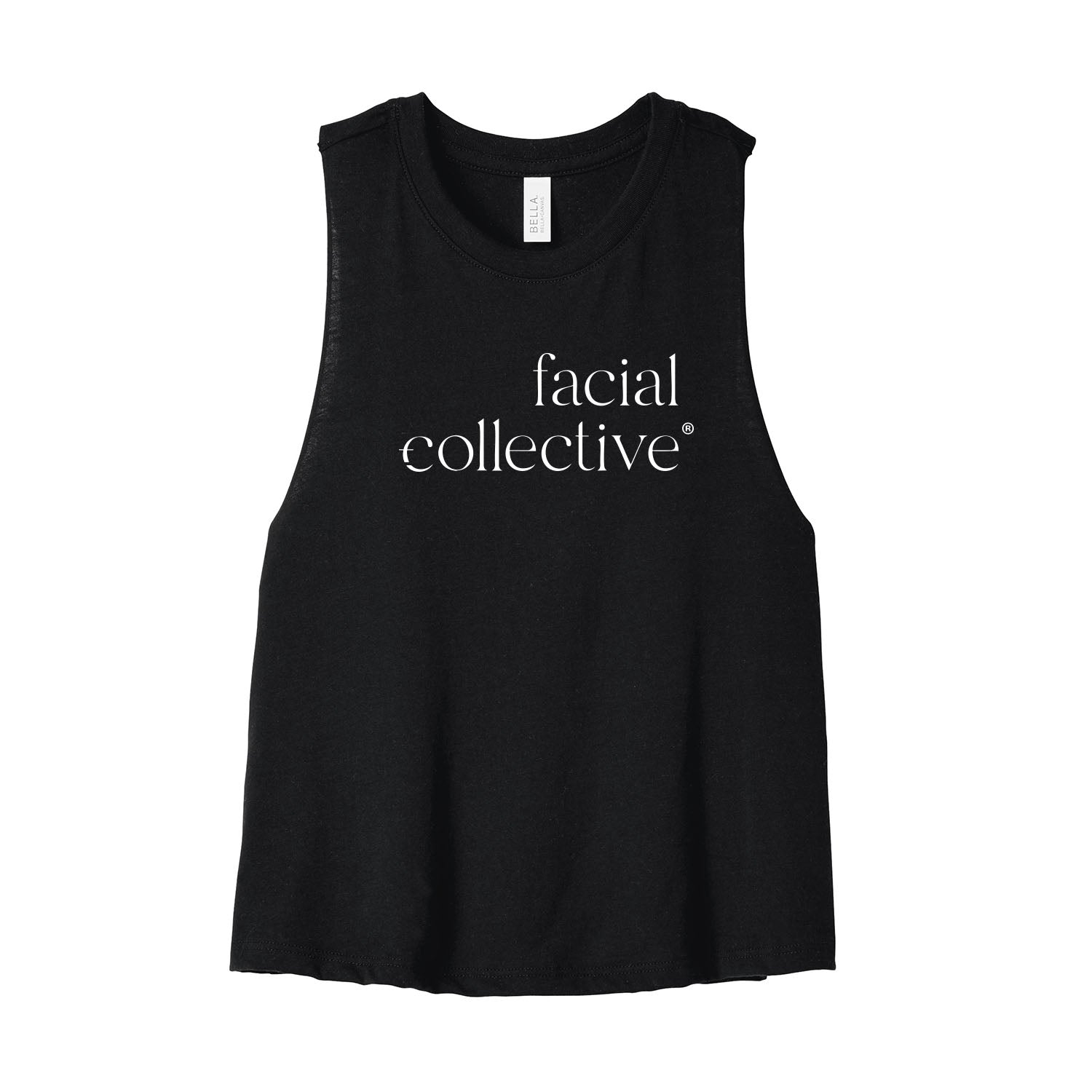Facial Collective Cropped Racerback Tank