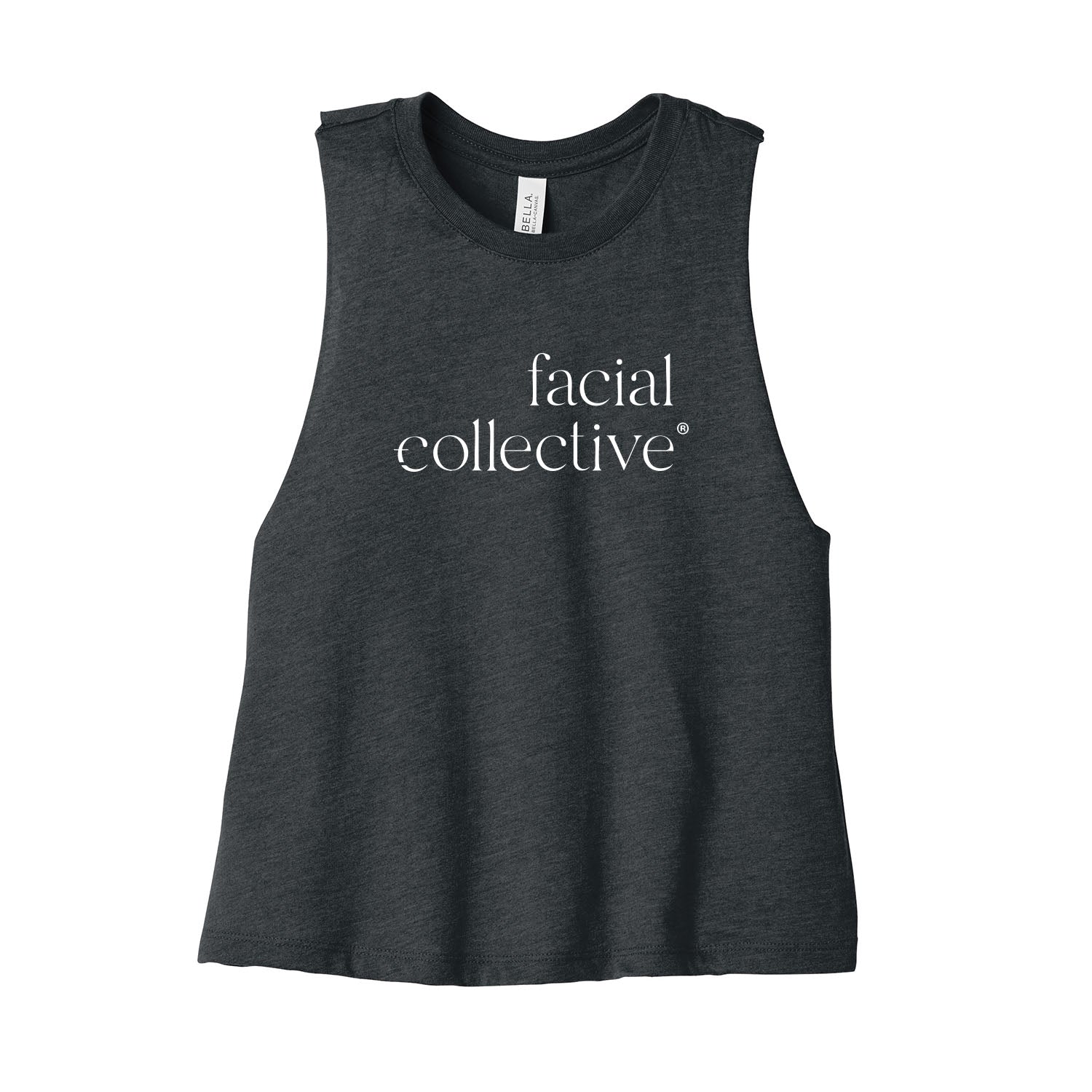 Facial Collective Cropped Racerback Tank