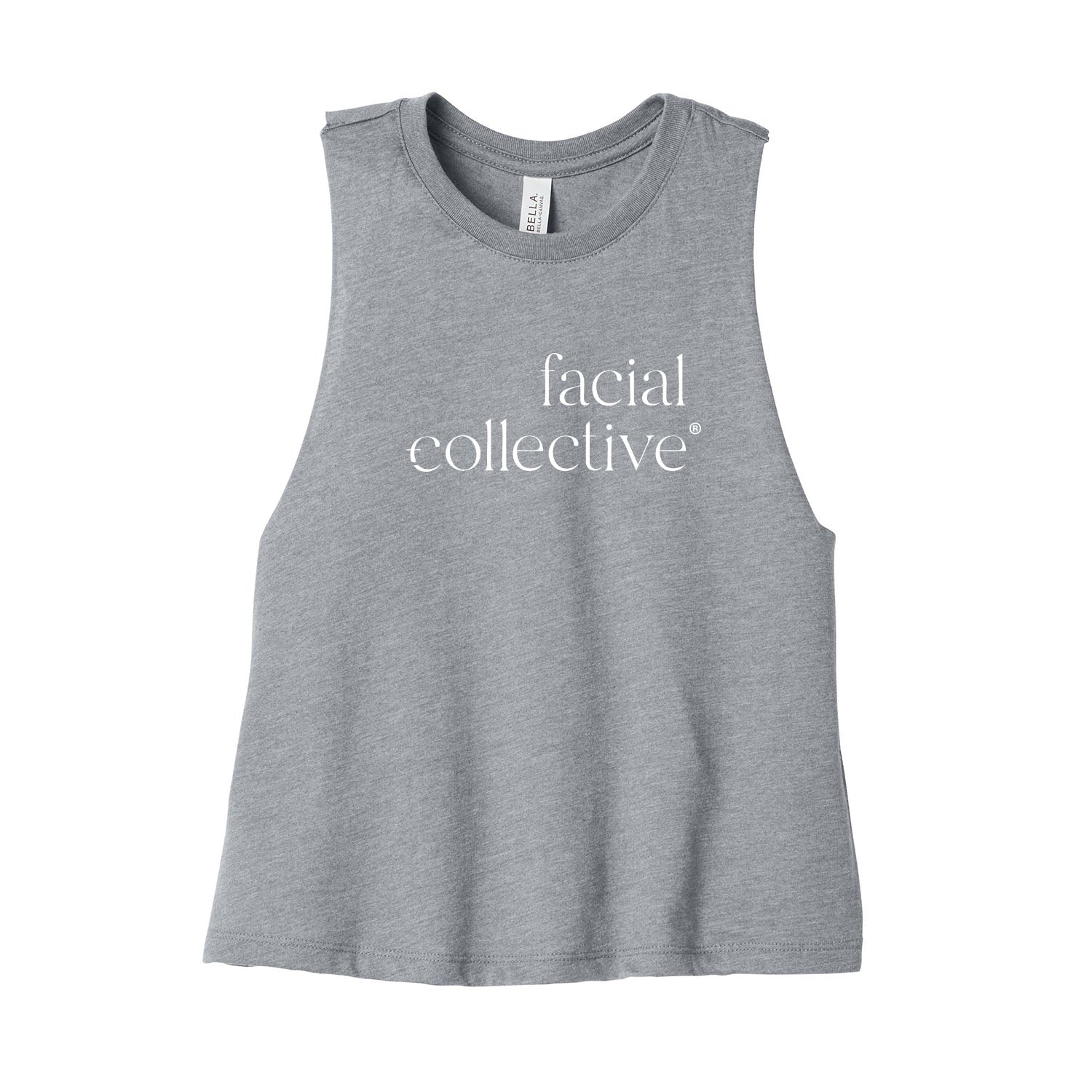 Facial Collective Cropped Racerback Tank