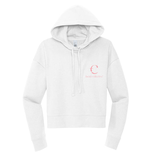 The Facial Collective Stacked Cropped Hoodie