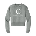 Facial Collective Stacked Cropped Crewneck Sweatshirt