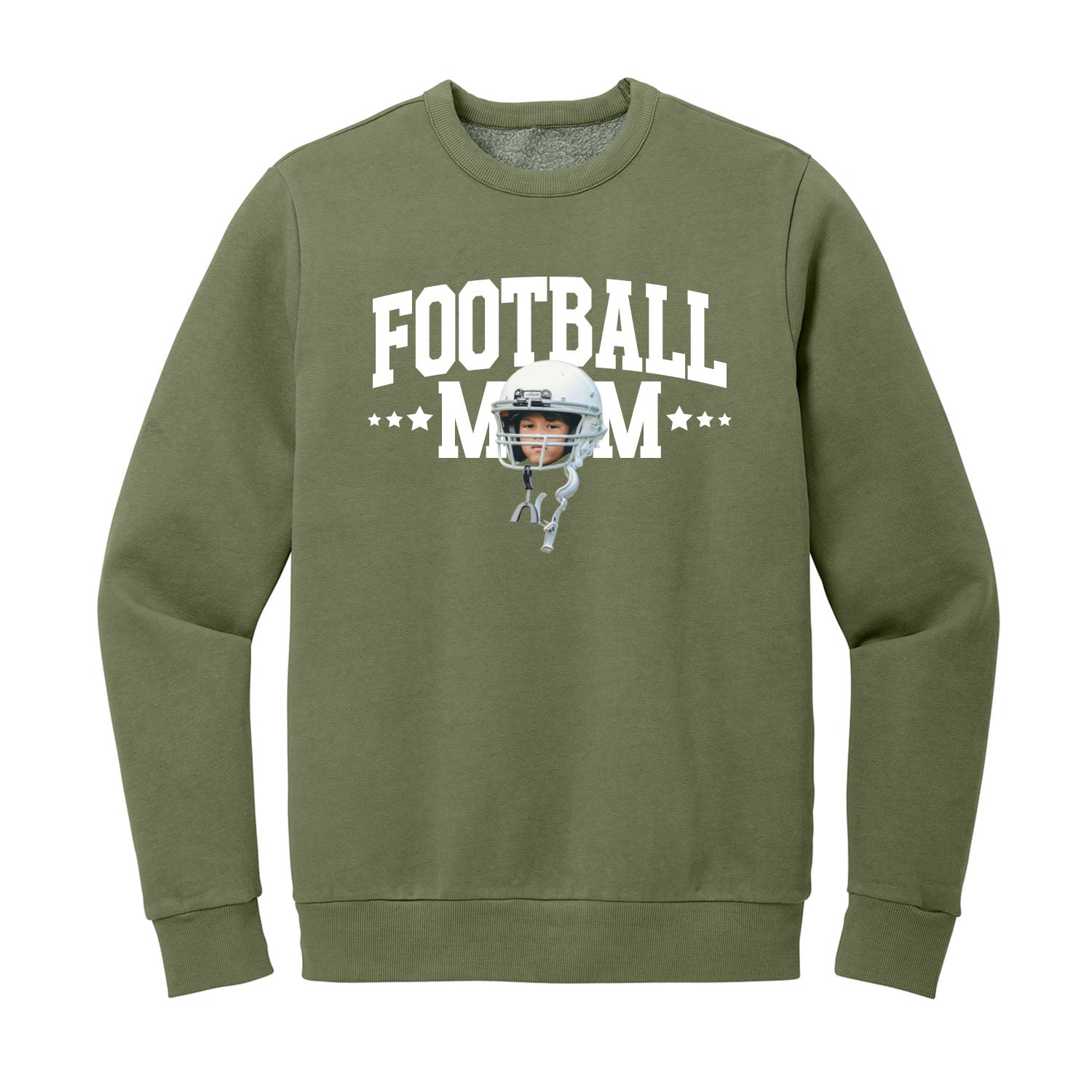 Sports Mom Custom Face Crewneck Sweatshirt