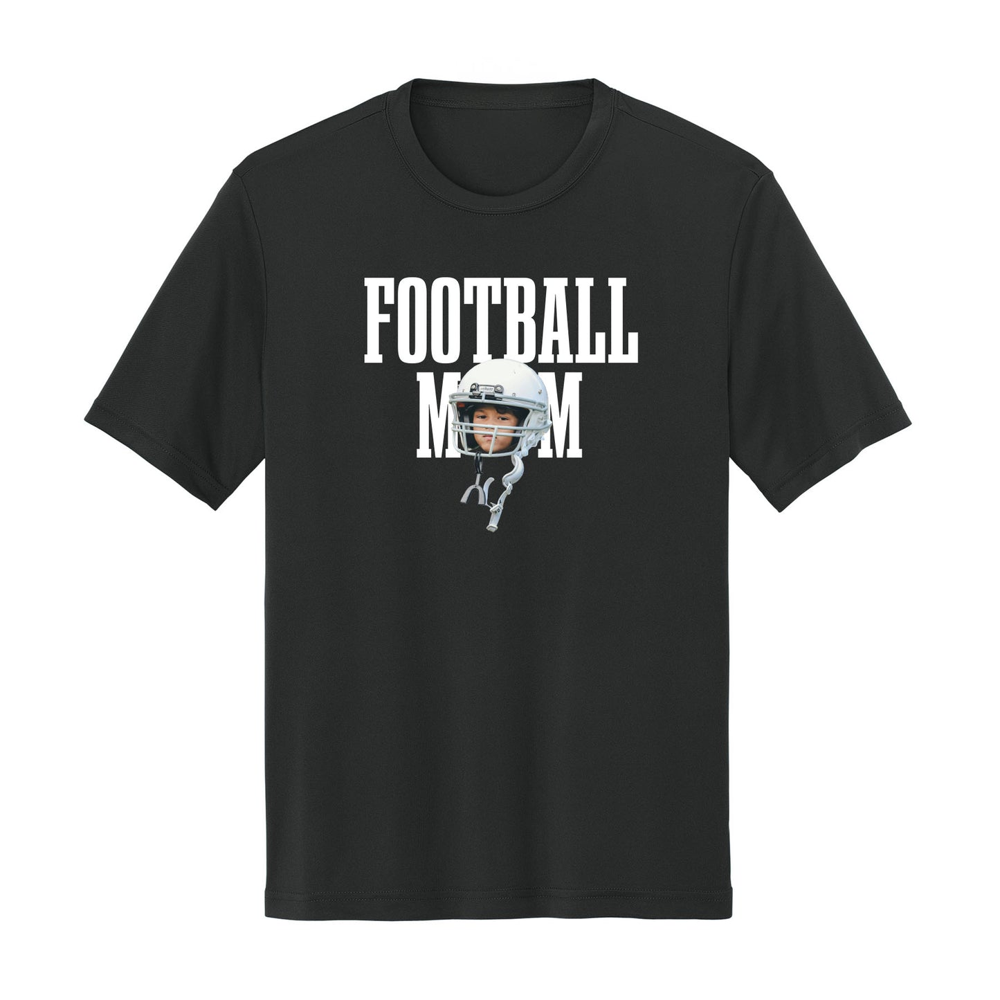 Football Mom Custom Face Unisex Tee