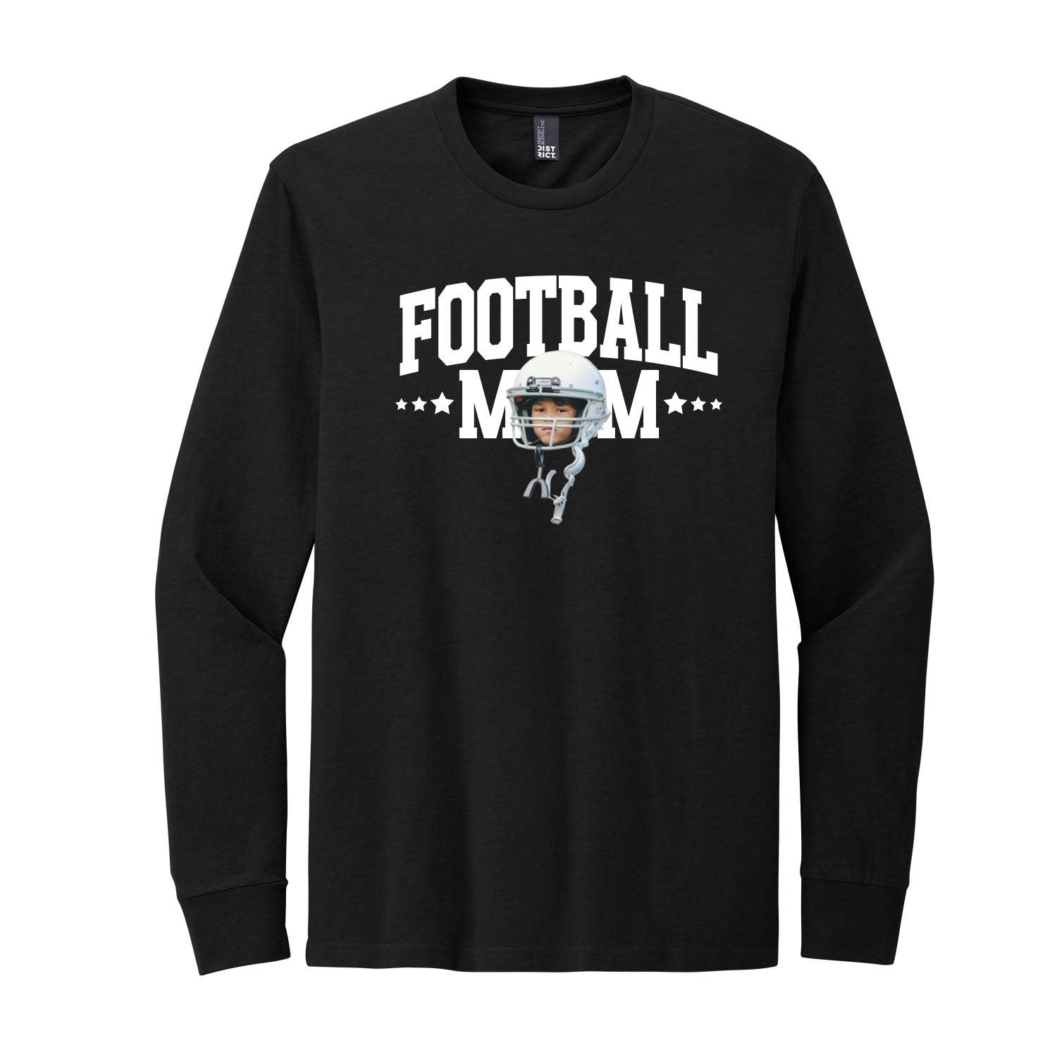 Sports Mom Custom Face Long Sleeve Tee