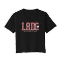 LADC Checkered Cropped Tee
