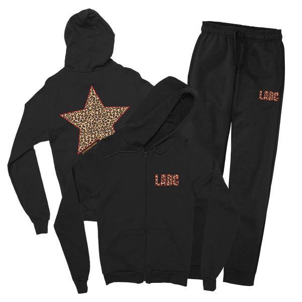 LA Dance Leopard Star Jogger Set